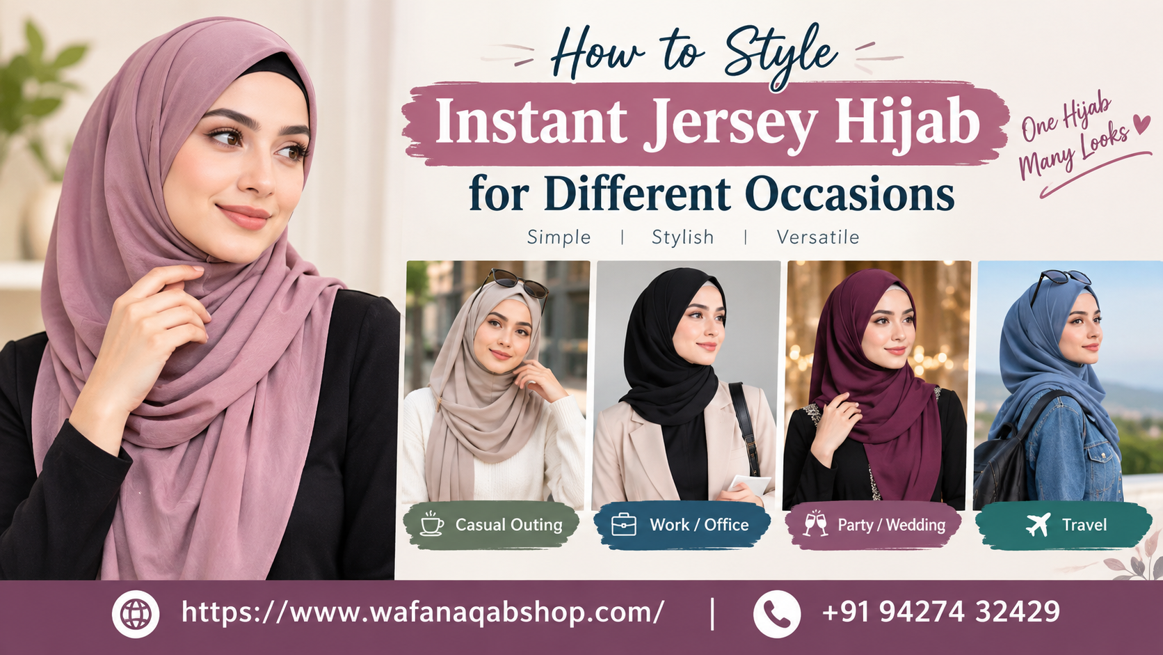 How to Style Instant Jersey Hijab for Different Occasions